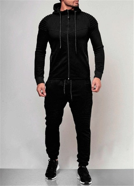 Men Sportswear Set Brand Mens Tracksuit Sporting Fitness Clothing